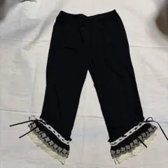 axes femme レースフリルレギンス ブラック Mサイズのサムネイル