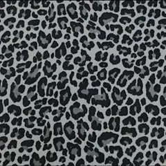 豹柄 コーデュロイ 約50x150巾 ポリエステル生地 グレー 平成ファッション