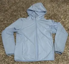 の*こ様 ユニクロAIRism KIDSパーカーライトブルー