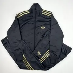 b964【adidas】トラックジャージ　セットアップ　トラックジャケット　M