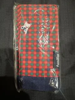 ♡新品未使用♡《ファミリア》シュパットS 赤系ファミリアチェック