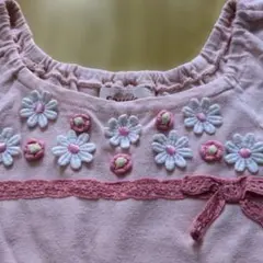 スーリー　花柄半袖ワンピース110cm