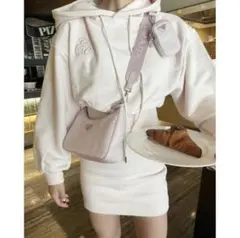 epine hoodie onepiece baby pinkのサムネイル