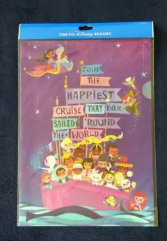 TDR TDL ディズニーランド スモールワールド クリアファイル