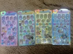 うるちゅポップシール　おぱんちゅうさぎ　んぽちゃむ　４種類