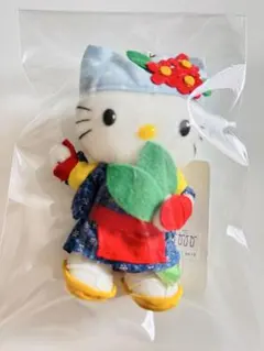 激レア｜タグ付】静岡限定 茶摘みハローキティ 2001年ぬいぐるみ当時物