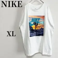 NIKE Tシャツ ホワイト カジュアル スポカジ 古着コーデ XL