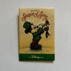 【非売品】ディズニー　ミッキーマウス　スクエア缶バッジ