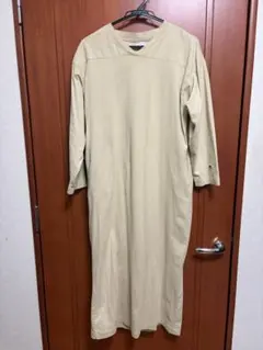 Champion ロングカットソーワンピース M ベージュ