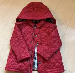 BURBERRY 子供用 赤 キルティングコート
