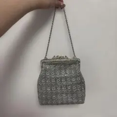 ヴィンテージシルバー クラッチバッグ