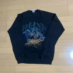 スウェット 古着 黒 グラフィック