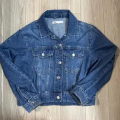 ZARA デニムジャケット インディゴブルー Sサイズ