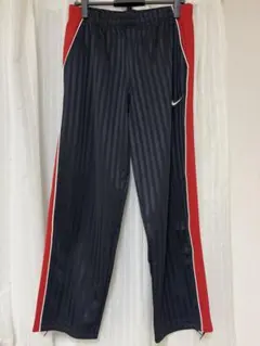 NIKE ナイキ ストライプジャージ パンツ Lサイズ 黒 赤