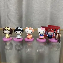 ハローキティ　チョコエッグ　5個セット　昭和平成令和 アイドル　指ハート　ホンダ