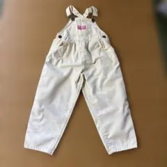 OshKosh 花柄オーバーオール 薄黄色