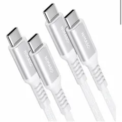 Type C ケーブル 2m ホワイト PD対応 60W 3A急速充電