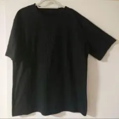 JUNOAH トップス エンボス加工 半袖 Tシャツ 黒のサムネイル