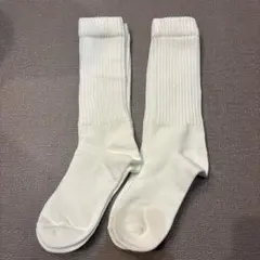 ユニクロ ルーズソックス 2足 ホワイト