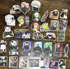【お得】呪術廻戦 缶バッジ ステッカー 32点セット グッズ まとめ売り