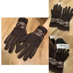 BEATY&YOUTH UNITED ARROWS レザー手袋　ブラウンのサムネイル