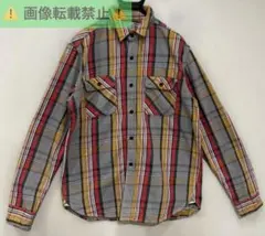 ＊JELADO マルチチェック ヘビーネル 長袖ワークシャツ XL 日本製のサムネイル