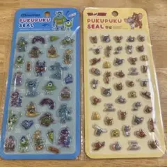 PUKUPUKU SEALモンスターズ・インク & トムジェリーシール2枚セット