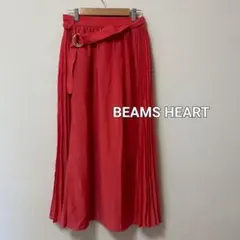 1306) BEAMS HEART ロングスカート サイドプリーツ ビームスのサムネイル