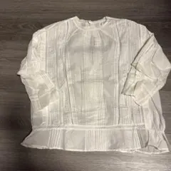 BEAUTY & YOUTH ホワイト五分袖シャツ