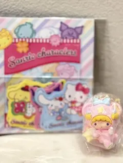 リトルツインスターズ シークレットキーホルダー星空のエンジェル　シールセット