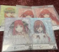 一番くじ　五等分の花嫁　バストアップアクリルパネル　5点セット