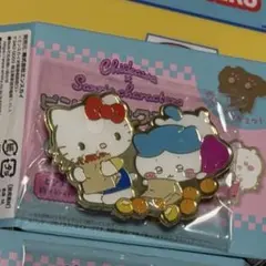 ちいかわ×サンリオ ピンズコレクション ハローキティとハチワレ