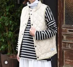 【ARMEN】未使用　キルティング　リバーシブルベスト　キャメル　サイズ1