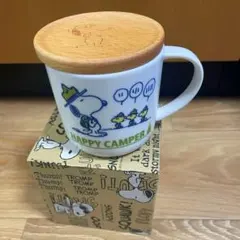 【新品・箱付き】スヌーピー マグカップ 木製ふた付き (ビーグルスカウト)