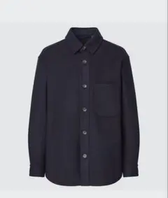 UNIQLO オーバーシャツジャケット　Lサイズ　ネイビー