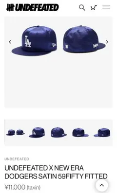 UNDEFEATED キャップ ニューエラ LA ドジャース NEWERA