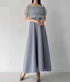 チュールビスチェ＋キャミワンピースset
