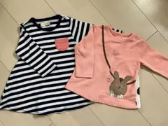 futafuta ベビー　女の子　ロンT 長袖　トップス　チュニック　80