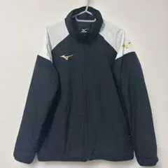ミズノ　中綿ウィンドブレーカー M 黒/白/金