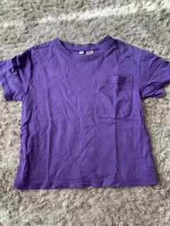 Tシャツ パープル ポケット付き 110cmのサムネイル