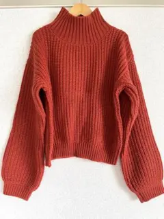 【Ungrid】ハイネックニット　オレンジ