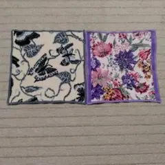 FEILER蝶と花柄のタオルハンカチセット