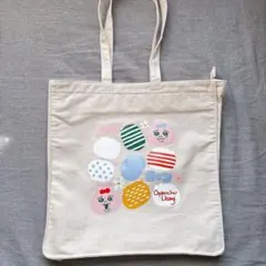 おぱんちゅうさぎ トートバッグ チャック付き