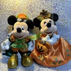 ぬいぐるみバッチ　ミッキー　ミニー