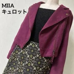 MIIA 巻きスカート風キュロット 幾何学 キラキラ　個性的　台形