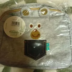 オムツポーチくま グレー