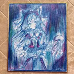 5枚セット】単色系おまとめ売り オリジナル手描きイラスト 色紙 - メルカリ