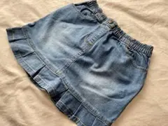 スキップランド 子供服 フリルデニムスカート 120 130 女の子