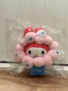 マイメロディ　なりきりぬいぐるみ ミャクミャク　万博　カラビナ付きぬいぐるみ