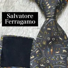 Salvatore Ferragamo ネクタイ ビジネス パーティN-1089